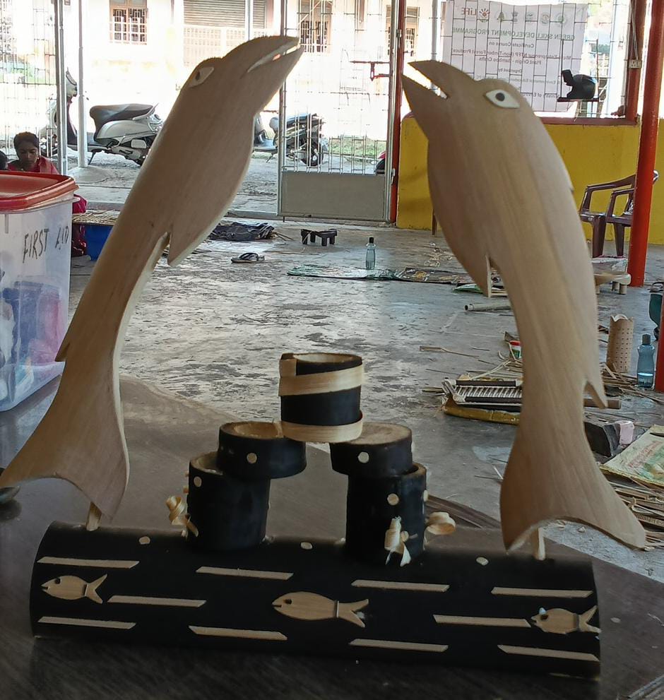 Bamboo Handicrafts made by GSDP trainees